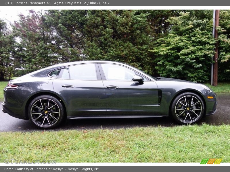 Agate Grey Metallic / Black/Chalk 2018 Porsche Panamera 4S