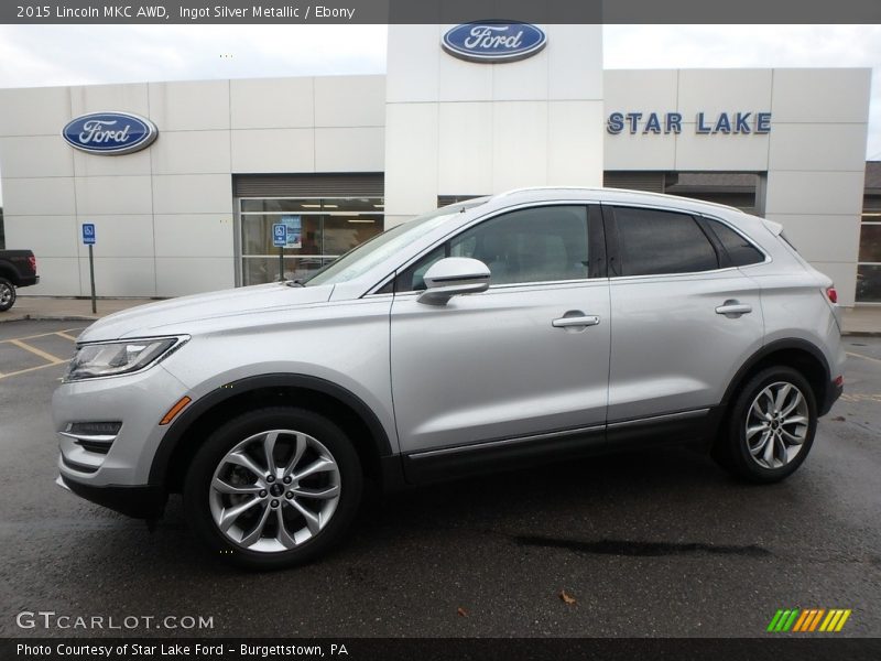 Ingot Silver Metallic / Ebony 2015 Lincoln MKC AWD