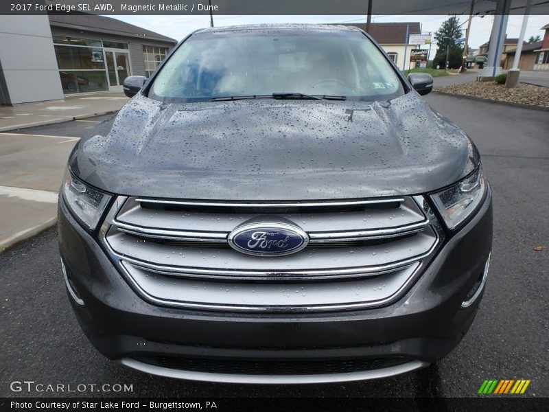 Magnetic Metallic / Dune 2017 Ford Edge SEL AWD