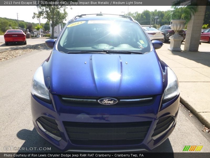 Deep Impact Blue Metallic / Medium Light Stone 2013 Ford Escape SE 2.0L EcoBoost 4WD