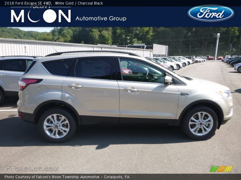 White Gold / Charcoal Black 2018 Ford Escape SE 4WD