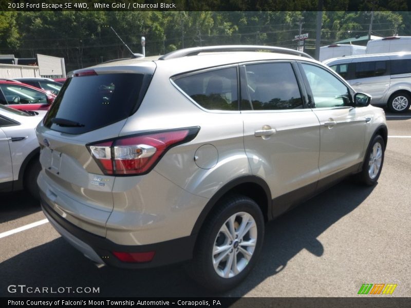 White Gold / Charcoal Black 2018 Ford Escape SE 4WD