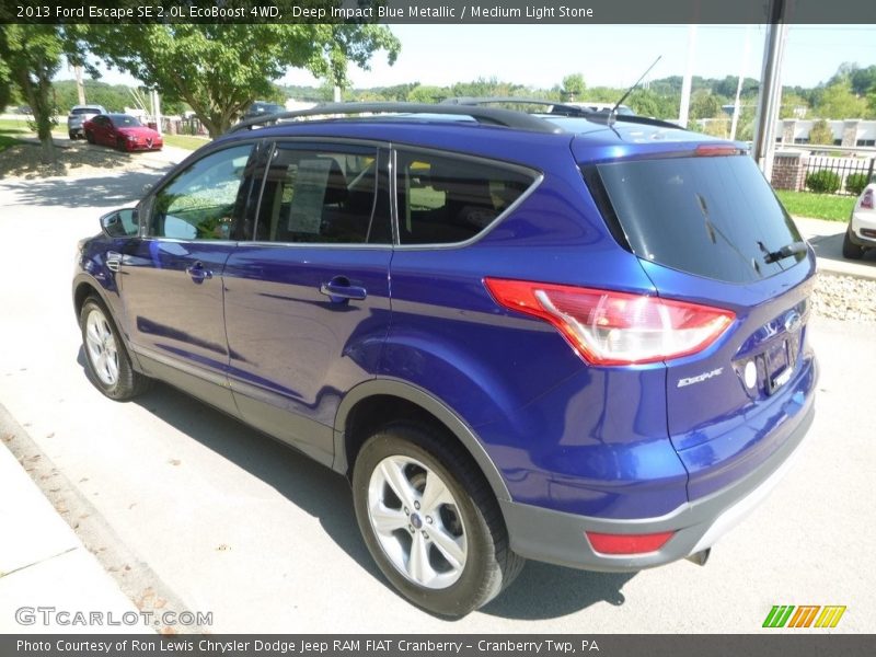 Deep Impact Blue Metallic / Medium Light Stone 2013 Ford Escape SE 2.0L EcoBoost 4WD
