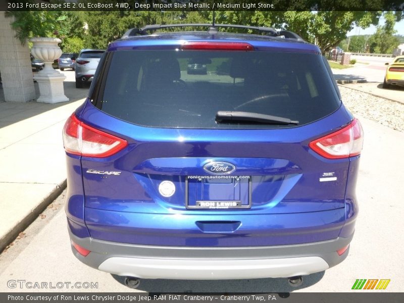 Deep Impact Blue Metallic / Medium Light Stone 2013 Ford Escape SE 2.0L EcoBoost 4WD