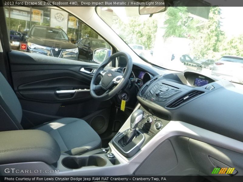 Deep Impact Blue Metallic / Medium Light Stone 2013 Ford Escape SE 2.0L EcoBoost 4WD