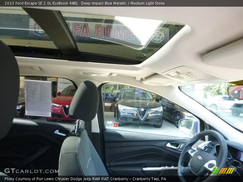 Deep Impact Blue Metallic / Medium Light Stone 2013 Ford Escape SE 2.0L EcoBoost 4WD