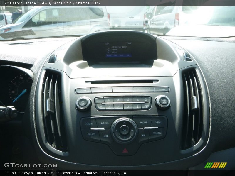 White Gold / Charcoal Black 2018 Ford Escape SE 4WD