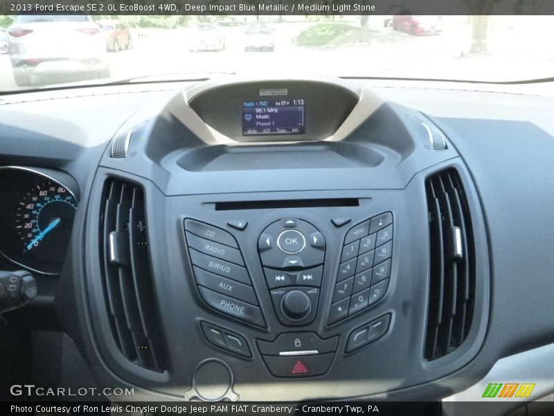 Deep Impact Blue Metallic / Medium Light Stone 2013 Ford Escape SE 2.0L EcoBoost 4WD