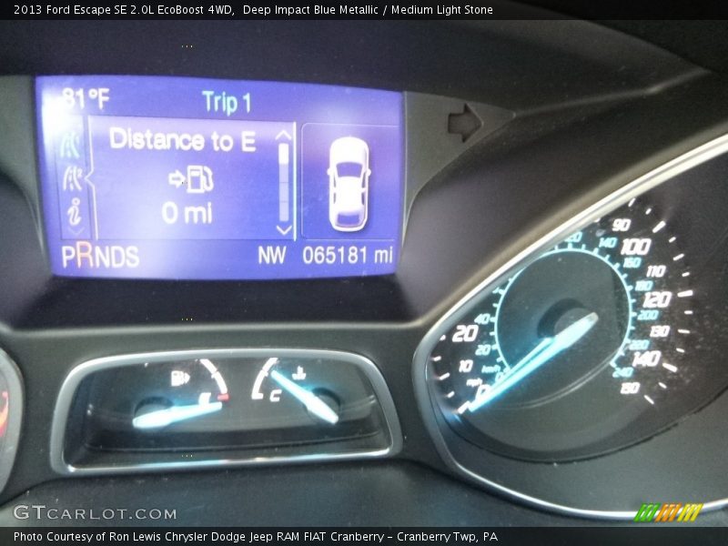 Deep Impact Blue Metallic / Medium Light Stone 2013 Ford Escape SE 2.0L EcoBoost 4WD