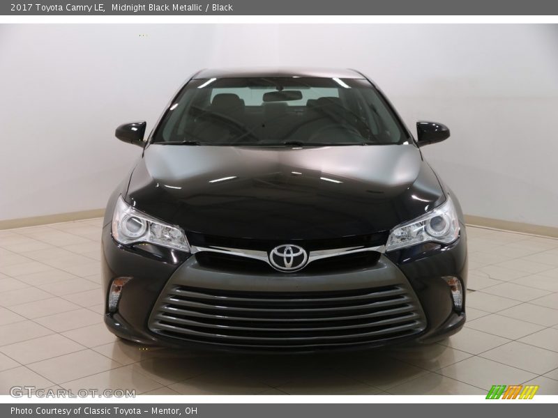 Midnight Black Metallic / Black 2017 Toyota Camry LE