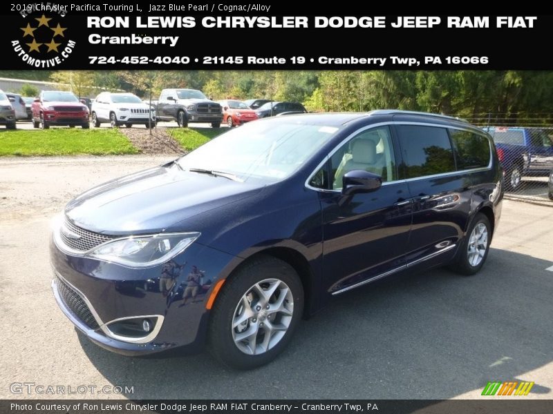Jazz Blue Pearl / Cognac/Alloy 2019 Chrysler Pacifica Touring L