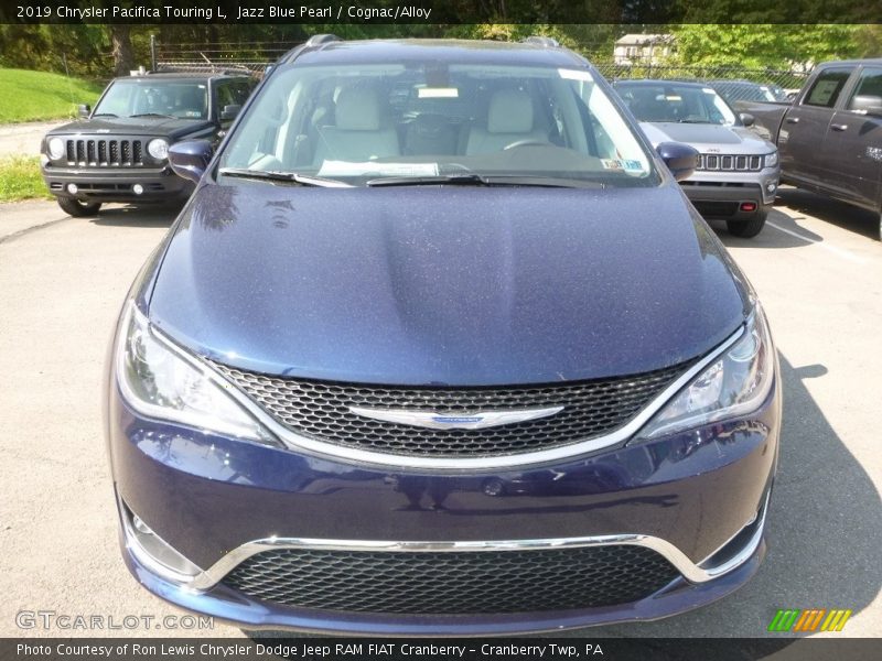 Jazz Blue Pearl / Cognac/Alloy 2019 Chrysler Pacifica Touring L