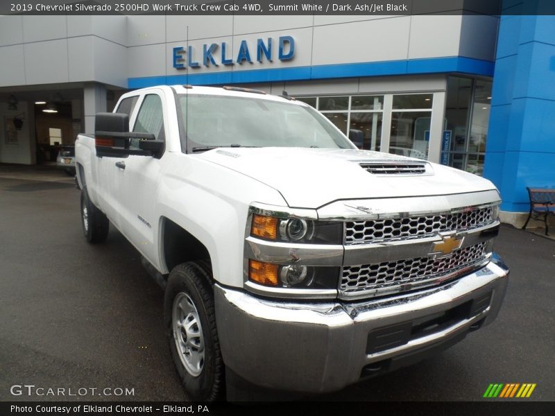Summit White / Dark Ash/Jet Black 2019 Chevrolet Silverado 2500HD Work Truck Crew Cab 4WD