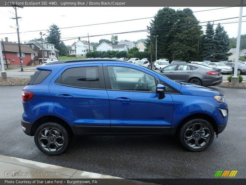 Lightning Blue / Ebony Black/Copper 2018 Ford EcoSport SES 4WD
