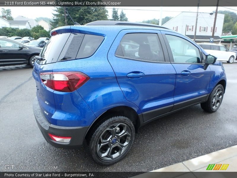 Lightning Blue / Ebony Black/Copper 2018 Ford EcoSport SES 4WD