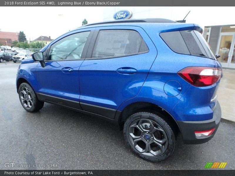 Lightning Blue / Ebony Black/Copper 2018 Ford EcoSport SES 4WD