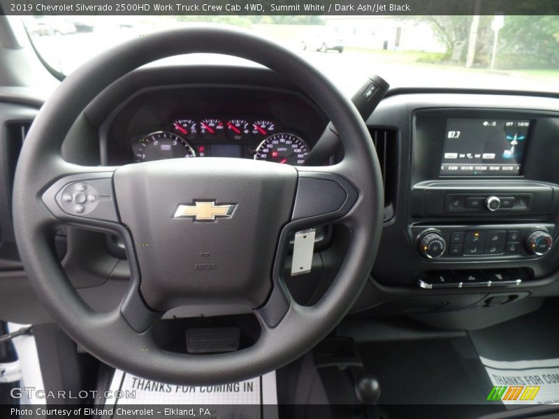 Summit White / Dark Ash/Jet Black 2019 Chevrolet Silverado 2500HD Work Truck Crew Cab 4WD