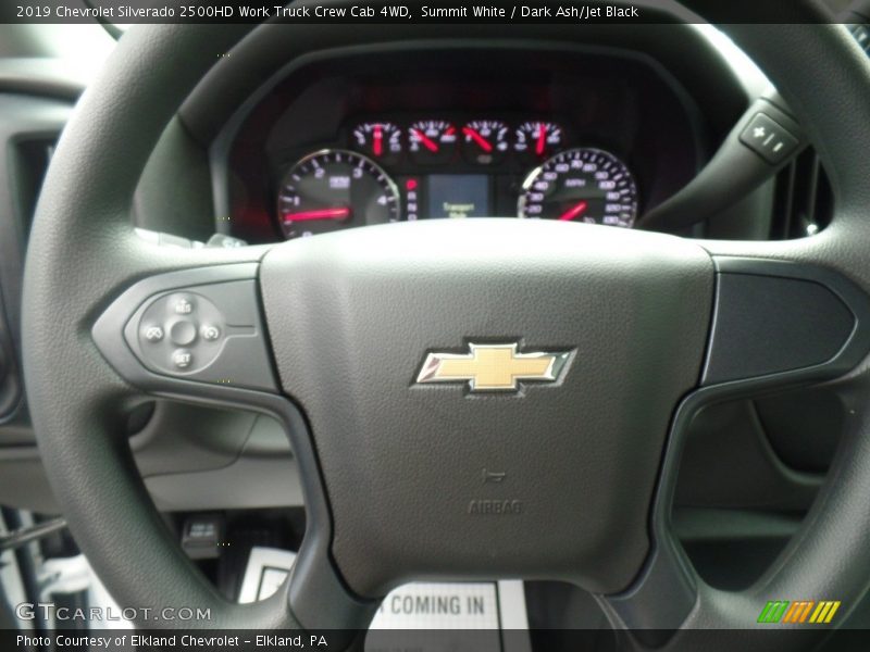 Summit White / Dark Ash/Jet Black 2019 Chevrolet Silverado 2500HD Work Truck Crew Cab 4WD
