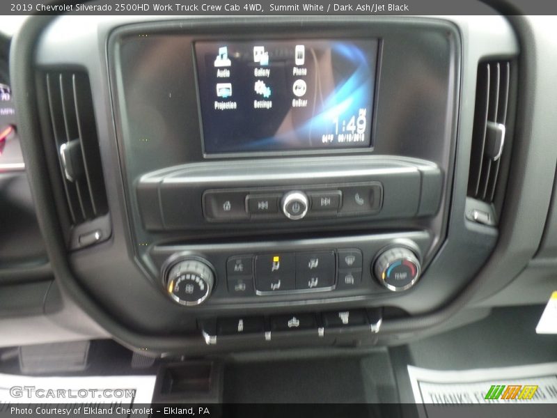 Summit White / Dark Ash/Jet Black 2019 Chevrolet Silverado 2500HD Work Truck Crew Cab 4WD