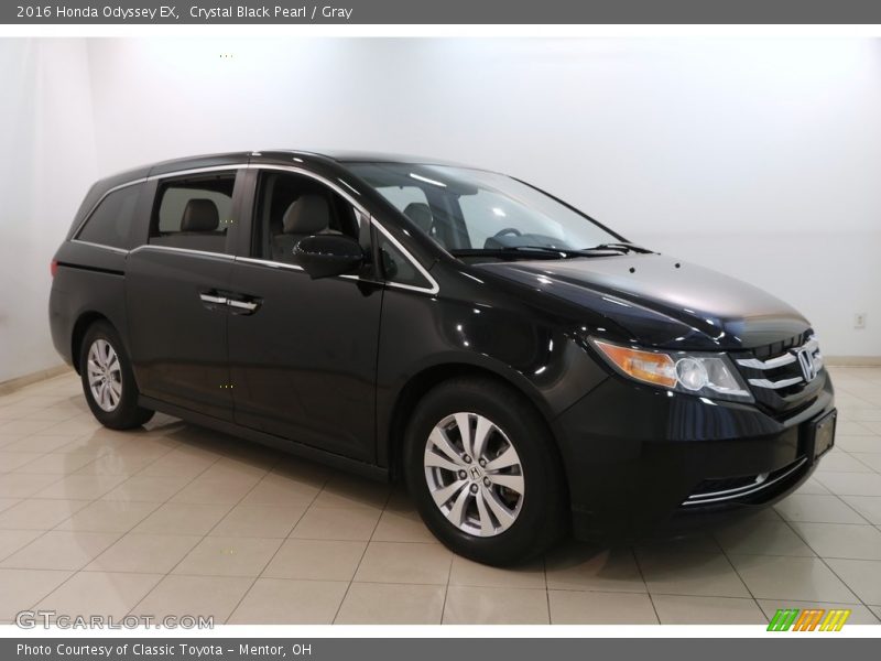 Crystal Black Pearl / Gray 2016 Honda Odyssey EX