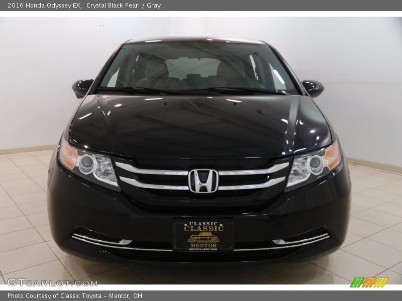 Crystal Black Pearl / Gray 2016 Honda Odyssey EX