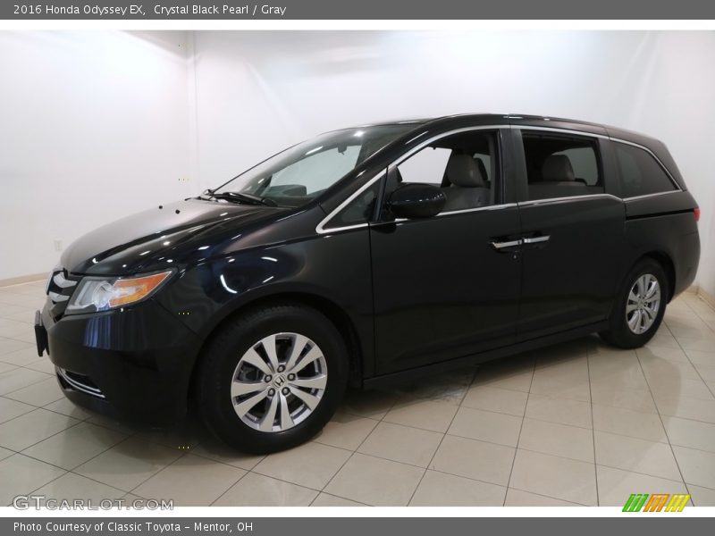 Crystal Black Pearl / Gray 2016 Honda Odyssey EX