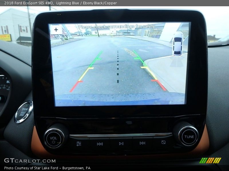 Lightning Blue / Ebony Black/Copper 2018 Ford EcoSport SES 4WD