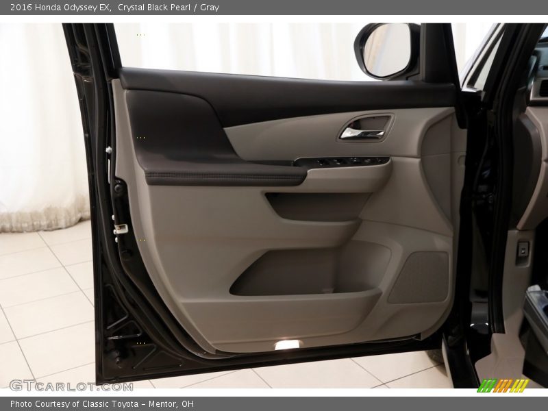 Crystal Black Pearl / Gray 2016 Honda Odyssey EX