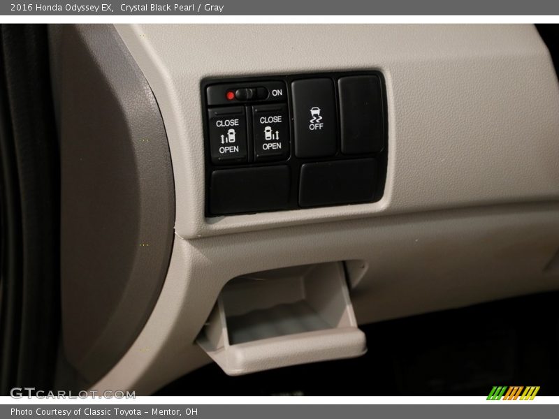 Crystal Black Pearl / Gray 2016 Honda Odyssey EX