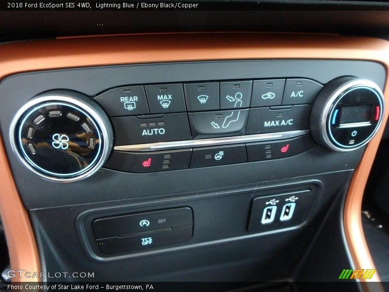 Lightning Blue / Ebony Black/Copper 2018 Ford EcoSport SES 4WD