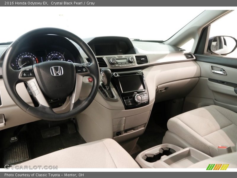 Crystal Black Pearl / Gray 2016 Honda Odyssey EX