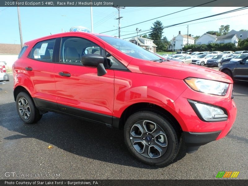 Race Red / Medium Light Stone 2018 Ford EcoSport S 4WD