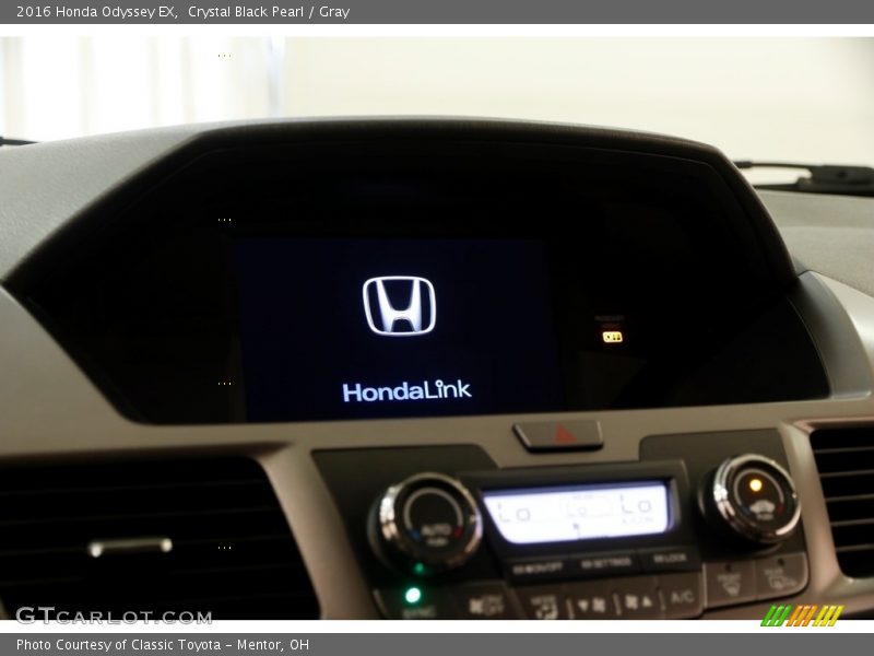 Crystal Black Pearl / Gray 2016 Honda Odyssey EX
