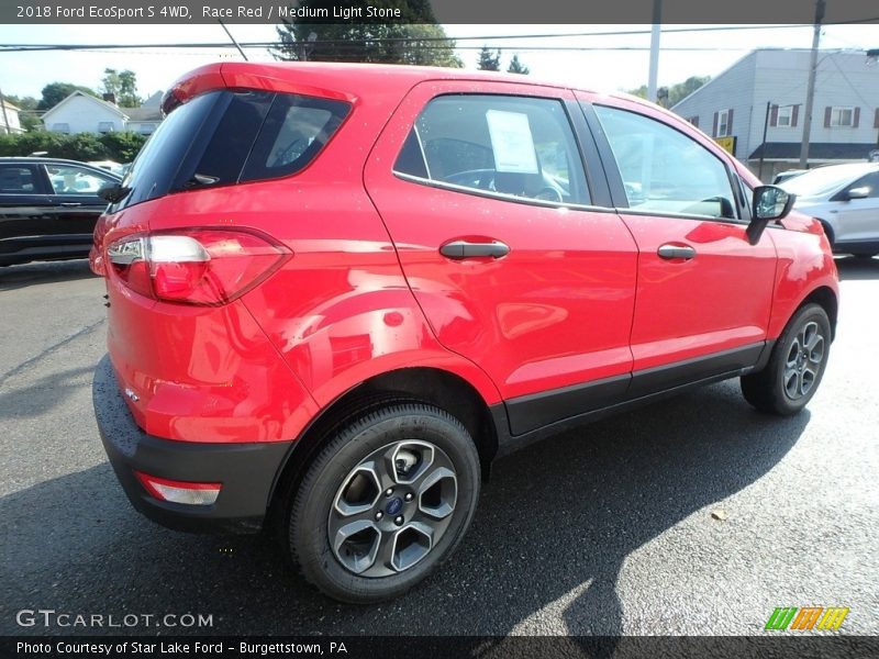 Race Red / Medium Light Stone 2018 Ford EcoSport S 4WD