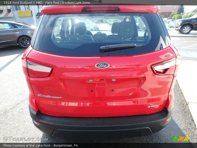 Race Red / Medium Light Stone 2018 Ford EcoSport S 4WD