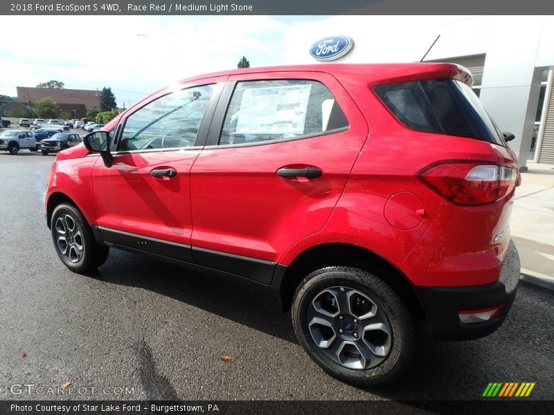 Race Red / Medium Light Stone 2018 Ford EcoSport S 4WD