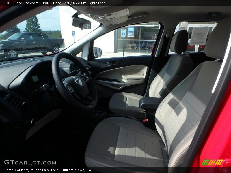 Race Red / Medium Light Stone 2018 Ford EcoSport S 4WD