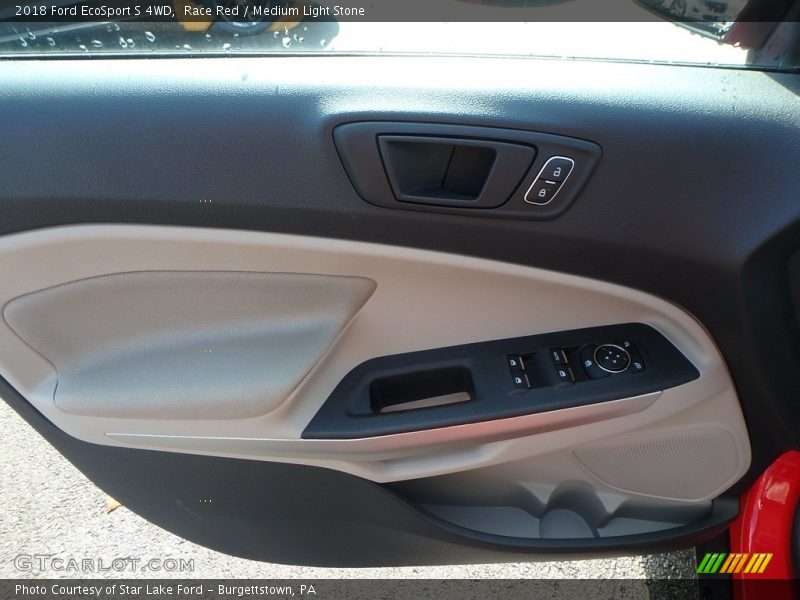Race Red / Medium Light Stone 2018 Ford EcoSport S 4WD