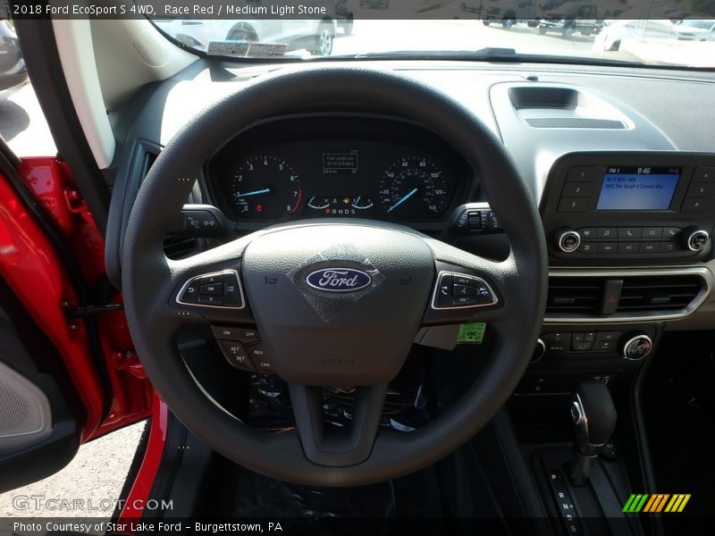 Race Red / Medium Light Stone 2018 Ford EcoSport S 4WD