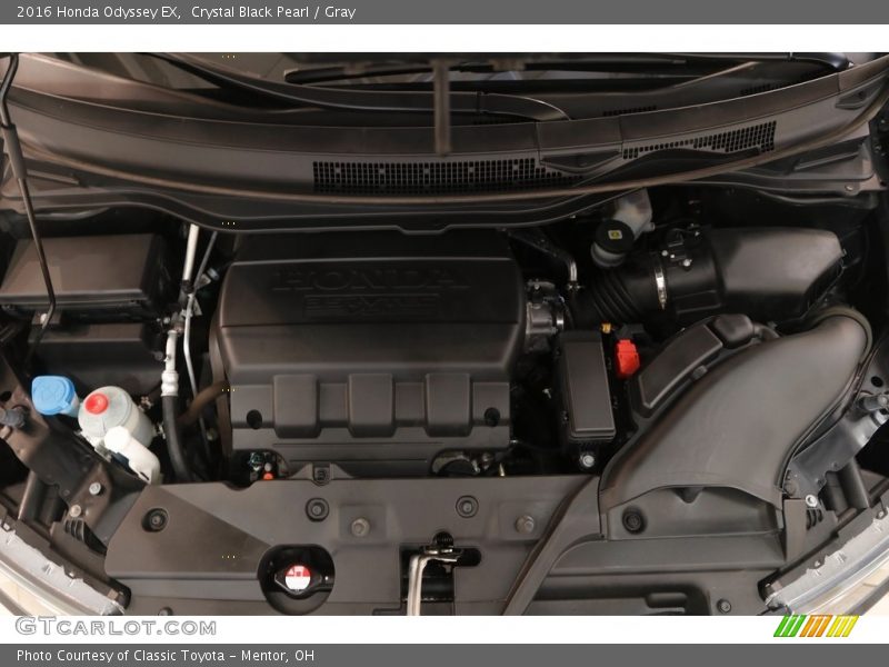 Crystal Black Pearl / Gray 2016 Honda Odyssey EX