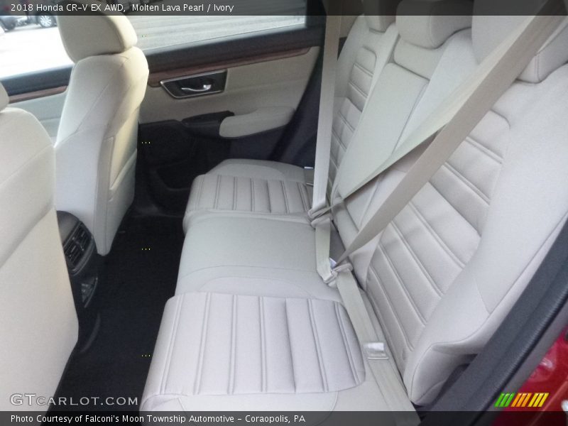 Molten Lava Pearl / Ivory 2018 Honda CR-V EX AWD