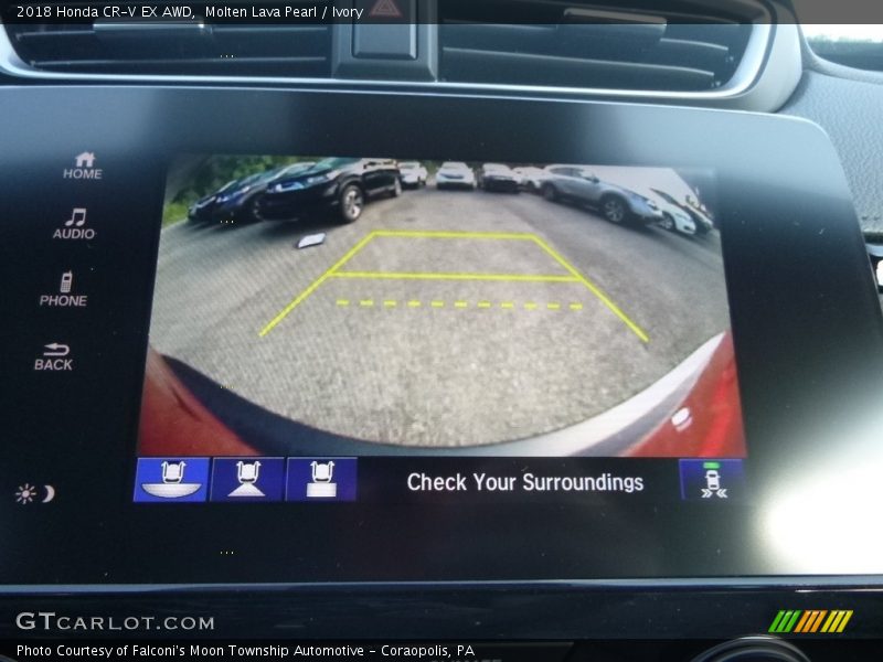 Molten Lava Pearl / Ivory 2018 Honda CR-V EX AWD