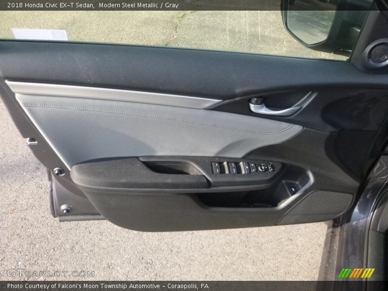 Modern Steel Metallic / Gray 2018 Honda Civic EX-T Sedan