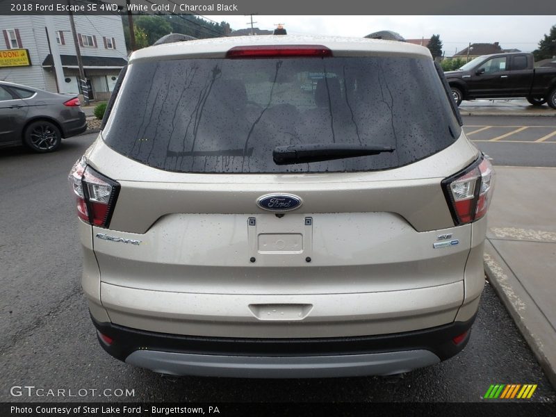 White Gold / Charcoal Black 2018 Ford Escape SE 4WD