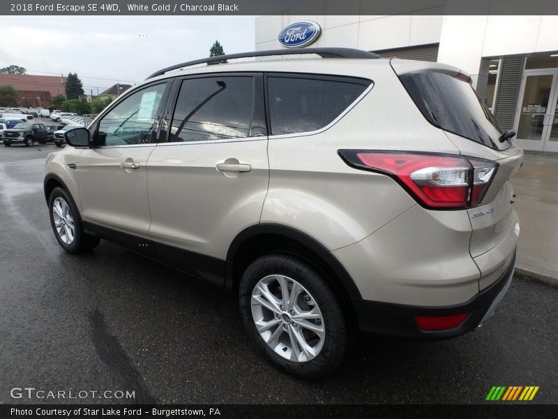 White Gold / Charcoal Black 2018 Ford Escape SE 4WD