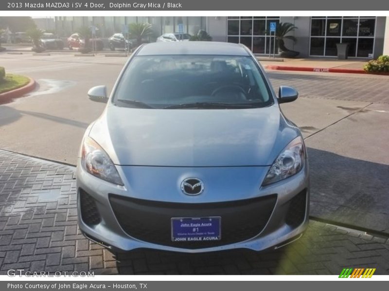 Dolphin Gray Mica / Black 2013 Mazda MAZDA3 i SV 4 Door