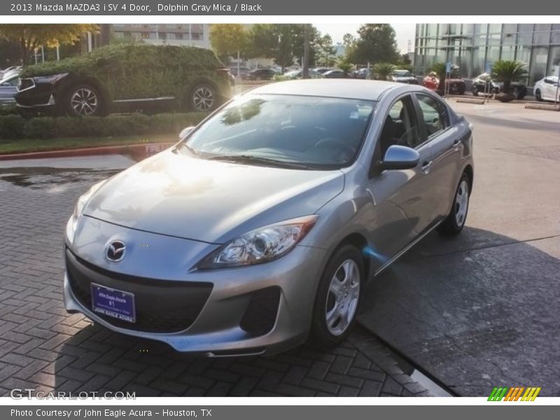Dolphin Gray Mica / Black 2013 Mazda MAZDA3 i SV 4 Door