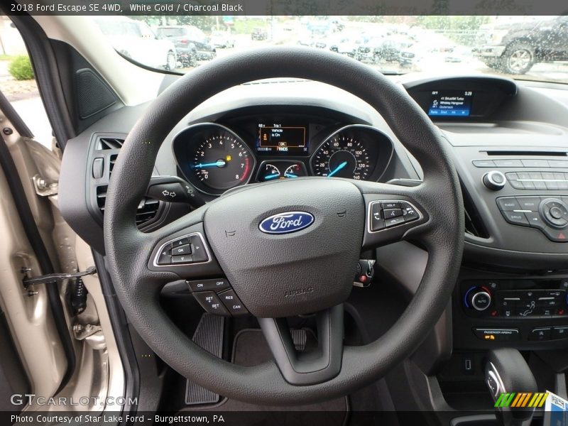 White Gold / Charcoal Black 2018 Ford Escape SE 4WD