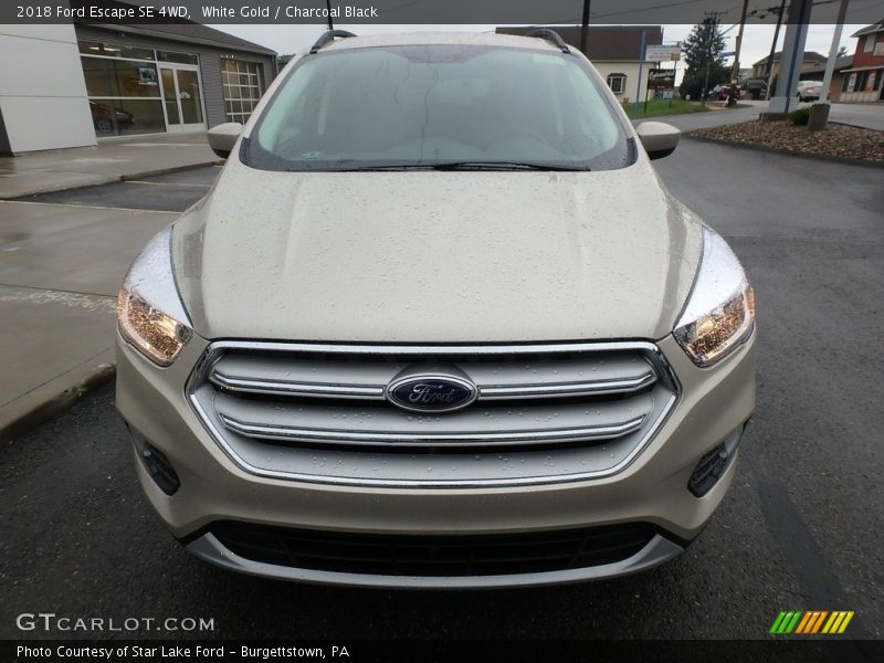 White Gold / Charcoal Black 2018 Ford Escape SE 4WD