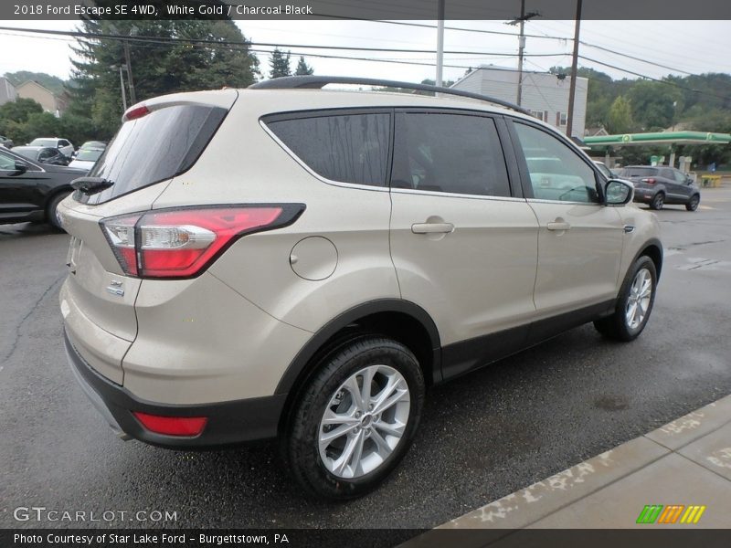 White Gold / Charcoal Black 2018 Ford Escape SE 4WD
